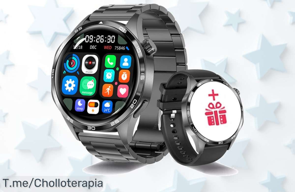Reloj inteligente GT5 PRO con pantalla AMOLED HD y GPS a precio loco ¡disfruta llamadas y NFC en un ofertón nunca visto corre ya es tu precio de ganga!