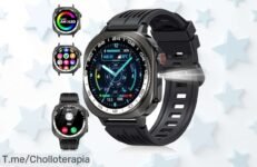 Reloj inteligente con pantalla AMOLED y 130+ modos deportivos disfruta de un descuento brutal en este super chollo con llamadas Bluetooth HD ¡Corre que es un precio loco y limitado!