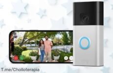 Ring videotimbre con vídeo HD y batería integrada super chollo de instalación fácil en cinco minutos nunca visto para proteger tu hogar aprovecha este ofertón precio loco ya