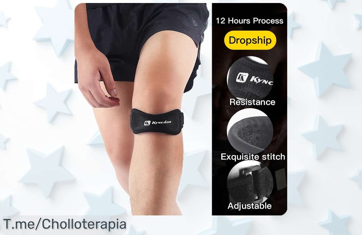 Rodillera ajustable de gel para proteger tu rodilla nunca vista con soporte único no dejes pasar este ofertón precio loco y descuento brutal solo hoy actúa ya