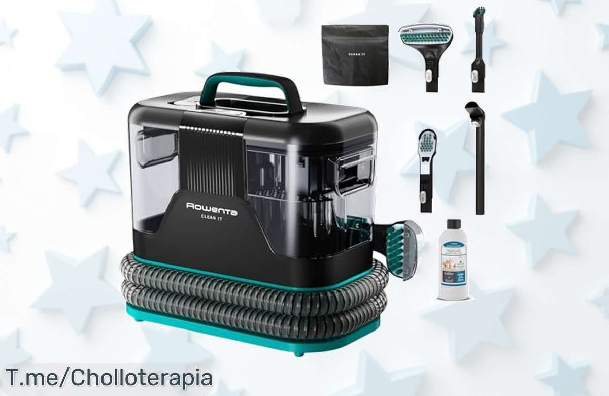 Rowenta Clean It a precio loco con 6 cabezales y depósito gigante para limpiar manchas de mascotas en segundos aprovecha este super chollo ahora antes que se acabe