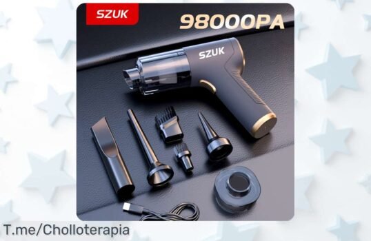 Saca ya el Szukmini con succión brutal 98000PA para arrasar la mugre de coche y casa precio loco descuento brutal nunca visto oferta limitada corre ya por este super chollo