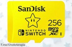SanDisk Micro SDXC 256GB edición Super Mario estrella con carga ultrarrápida precio loco super chollo descuento brutal nunca visto oferta fugaz compra ya y no te quedes sin ella