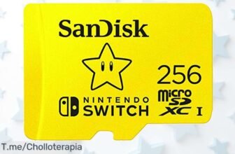 SanDisk Micro SDXC 256GB edición Super Mario estrella con carga ultrarrápida precio loco super chollo descuento brutal nunca visto oferta fugaz compra ya y no te quedes sin ella