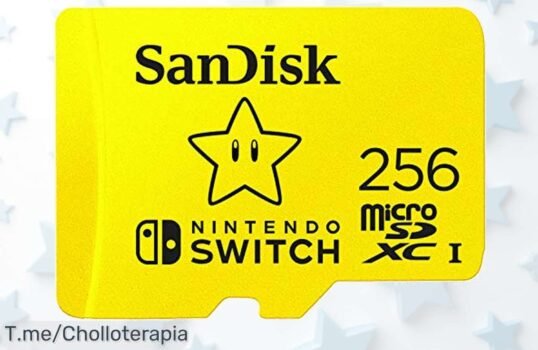 SanDisk Micro SDXC 256GB edición Super Mario estrella con carga ultrarrápida precio loco super chollo descuento brutal nunca visto oferta fugaz compra ya y no te quedes sin ella