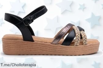Sandalias bohemias de cuero PU con detalle metalizado precio loco y descuento brutal para verano aprovecha este ofertón único que vuela compra ya antes que se acaben