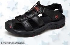 Sandalias de cuero para hombre con suela antideslizante super chollo y precio de ganga nunca visto corre que vuelan compra ya antes que se acabe este ofertón