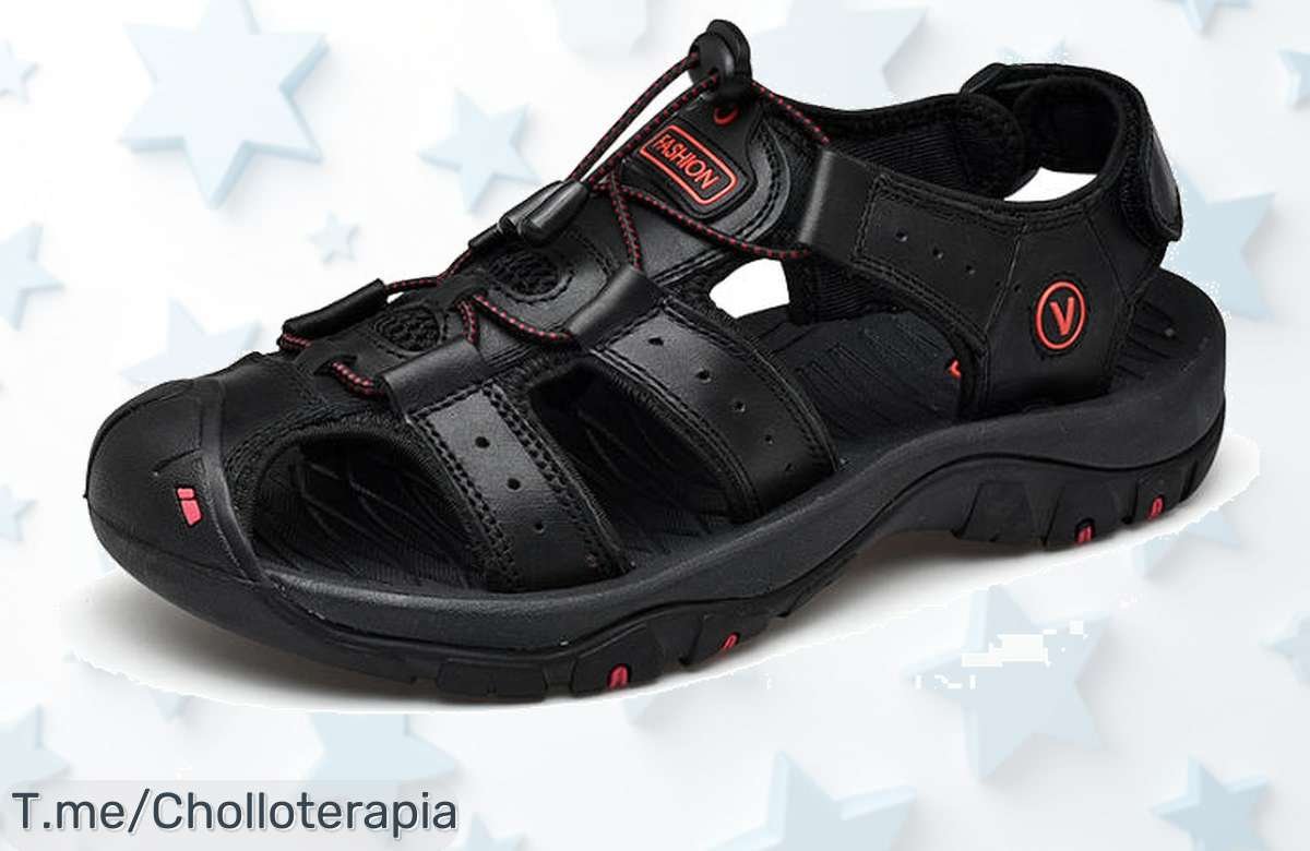 Sandalias de cuero para hombre con suela antideslizante super chollo y precio de ganga nunca visto corre que vuelan compra ya antes que se acabe este ofertón