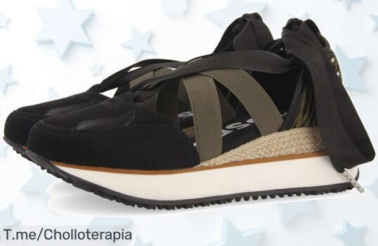 Sandalias negras Gioseppo con animal print y cuña de 6 cm el ofertón que cambia tu look precio de ganga nunca visto corre que vuelan aprovecha ya