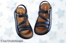 Sandalias para niña con hebilla ajustable y punta abierta precio loco descuento brutal súper chollo limitado corre antes que vuelen oportunidad nunca vista compra ya