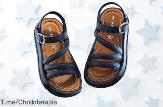 Sandalias para niña con hebilla ajustable y punta abierta precio loco descuento brutal súper chollo limitado corre antes que vuelen oportunidad nunca vista compra ya