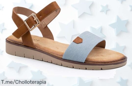 Sandalias planas mujer con hebilla y plantilla acolchada a precio de ganga aprovecha este super chollo único corre que vuelan las unidades limitadas