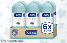 Sanex Mineral Protect pack con protección antiólor 48h y sin manchas blancas un ofertón que combina cuidado y frescura con un descuento brutal ¡compra ya antes de que se agote!