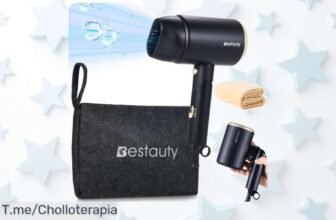 Secador de pelo profesional 2000W con efecto iónico y botón frío disfruta un secado rápido y cuidado supereficaz con precio loco aprovecha este ofertón nunca visto ¡corre!