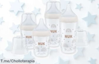 Set de 4 biberones Nuk perfect match con tetinas súper suaves y anticólicos, precio loco nunca visto que tu bebé agradecerá ¡aprovecha este ofertón antes que se acabe!