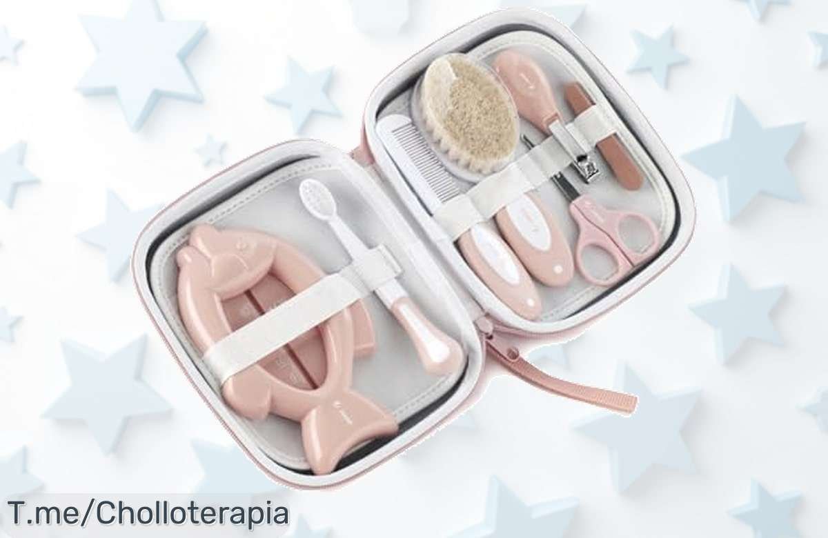 Set de higiene para bebé con accesorios seguros y práctico neceser en un ofertón nunca visto, precio loco y descuento brutal solo por tiempo limitado ¡Consíguelo ya!