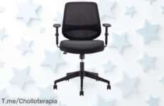 Silla de oficina Amazon Basics súper resistente con soporte lumbar ajustable y reposabrazos aprovecha este ofertón limitado con descuento brutal precio de ganga que vuela corre ya