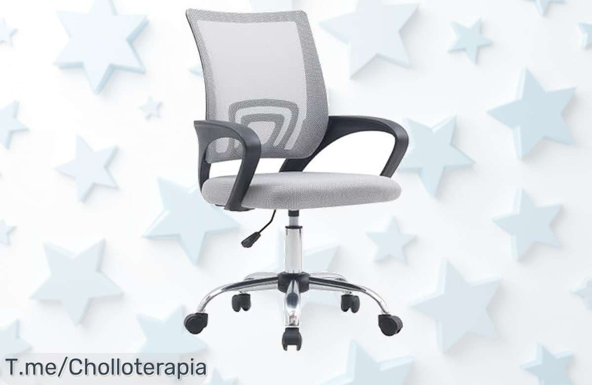 Silla de oficina shiito con ruedas que giran sin esfuerzo y respaldo reforzado para cuidar tu postura aprovéchate ya del super chollo y descuento brutal oferta limitada¡corre!
