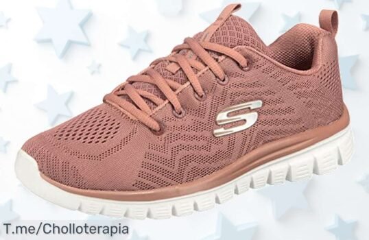Skechers Graceful Get Connected mujer en mauve suela ultraligera que no resbala con plantillas a medida precio loco y súper chollo ¡Oferta limitada corre ya!