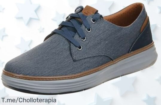 Skechers Moreno Ederson navy para hombre con diseño único y descuento brutal nunca visto aprovecha este ofertón precio loco solo hasta agotar existencias actúa ya