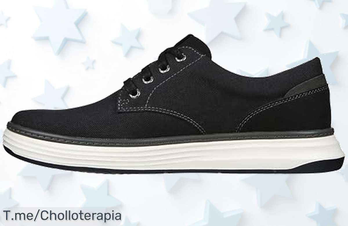 Skechers Moreno Oxford para hombre con suela flexible y espuma fresca descubre este ofertón de precio loco nunca visto ¡aprovecha ya antes que se agoten!