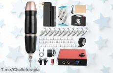 Solong Tattoo Kit doble modo con 20 agujas sin cables lo mejor para tus tatuajes precio de ganga y descuento brutal único aprovecha este ofertón limitado ya
