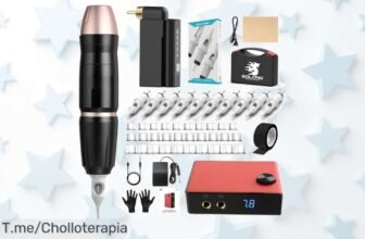 Solong Tattoo Kit doble modo con 20 agujas sin cables lo mejor para tus tatuajes precio de ganga y descuento brutal único aprovecha este ofertón limitado ya