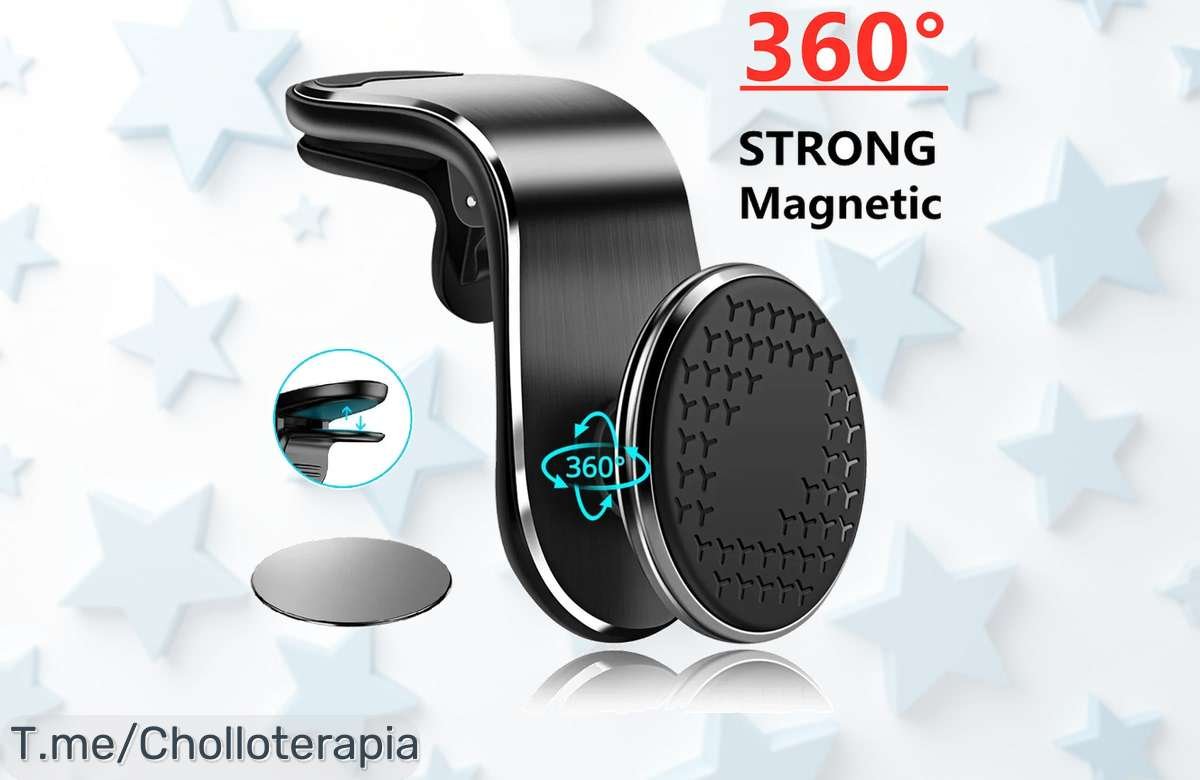 Soporte magnético para móvil súper fuerte con fijación en rejilla de aire disfruta del precio loco y el descuento brutal nunca visto actúa ya que esta oferta es limitada