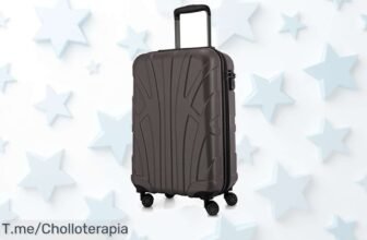 Suitline maleta de mano ligera y súper resistente con 4 ruedas silenciosas y cerradura TSA disfruta este ofertón nunca visto con descuento brutal precio loco corre que vuelan