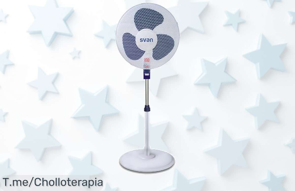 Svan ventilador de pie 16 pulgadas con aire potente y movimiento automático disfruta ahora su precio loco nunca visto en un ofertón limitado que se acaba ¡aprovecha ya!