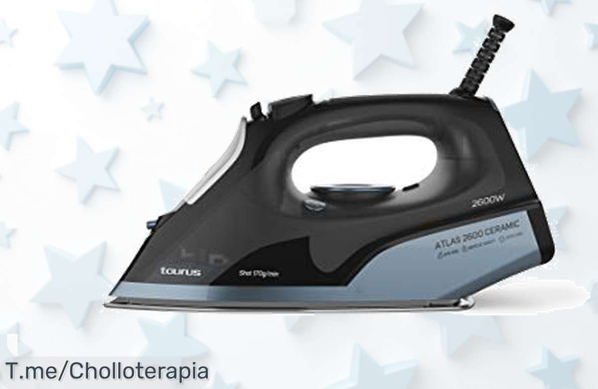 Taurus Atlas ceramic 2600 con suela cerámica y golpes de vapor brutales para arrugas rebeldes precio loco nunca visto aprovecha este ofertón de descuento brutal antes que desaparezca