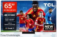 Tcl 65Q7C de 65 pulgadas con colores que explotan y brillo brutal en un super chollo por tiempo limitado aprovecha este ofertón nunca visto antes precio loco sin igual compra ya antes que desaparezca