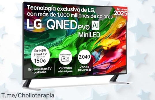 Tele LG 55 4K QNED EVO con miniLED en un ofertón nunca visto disfruta colores vibrantes y gaming fluido a precio de ganga compra ya esta super chollo limitado
