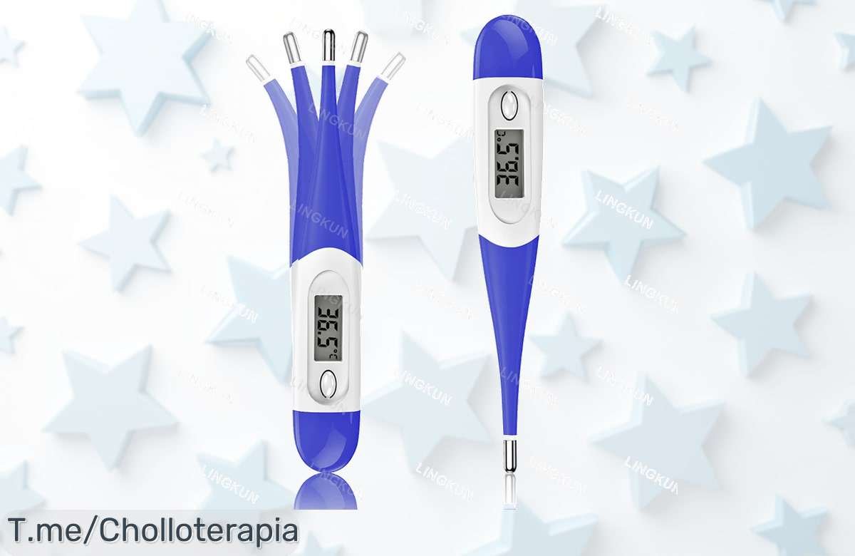 Termómetro digital de cabeza suave con lectura en 15 segundos un ofertón nunca visto para controlar la fiebre en casa aprovecha este precio loco antes que se agote