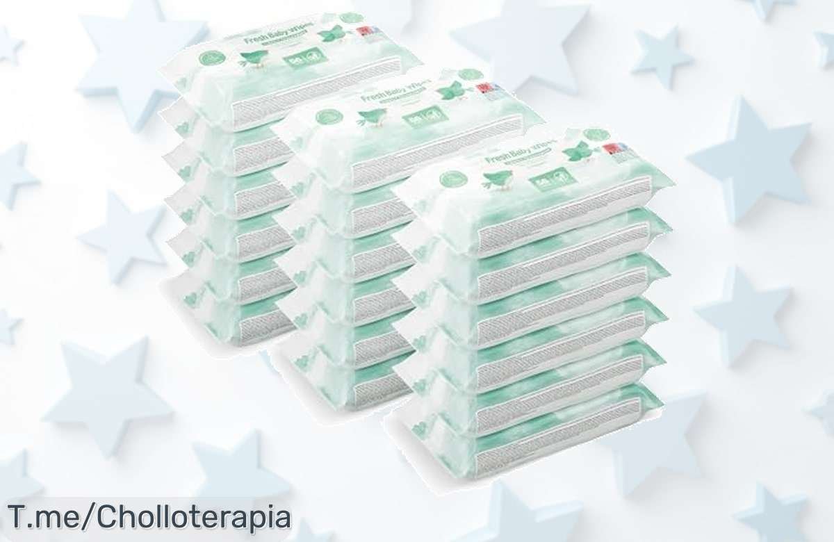 Toallitas refrescantes para bebé sin perfume con aloe vera piel cuidada y suave precio loco nunca visto aprovecha este ofertón descuento brutal limitada compra ya