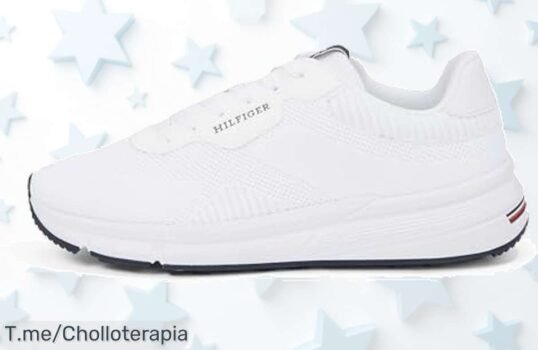 Tommy Hilfiger Low Profile blanco talla 43 con logo en relieve y bandera en talón un precio loco que nunca has visto aprovecha este ofertón de ganga antes que se agote ya