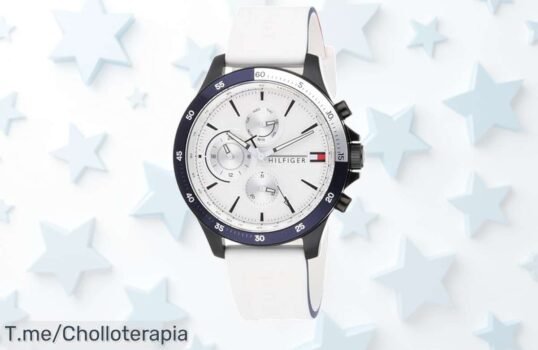 Tommy Hilfiger con diseño moderno y esfera efecto rayo de sol un super chollo nunca visto con descuento brutal resistente al agua date prisa quedan pocas unidades