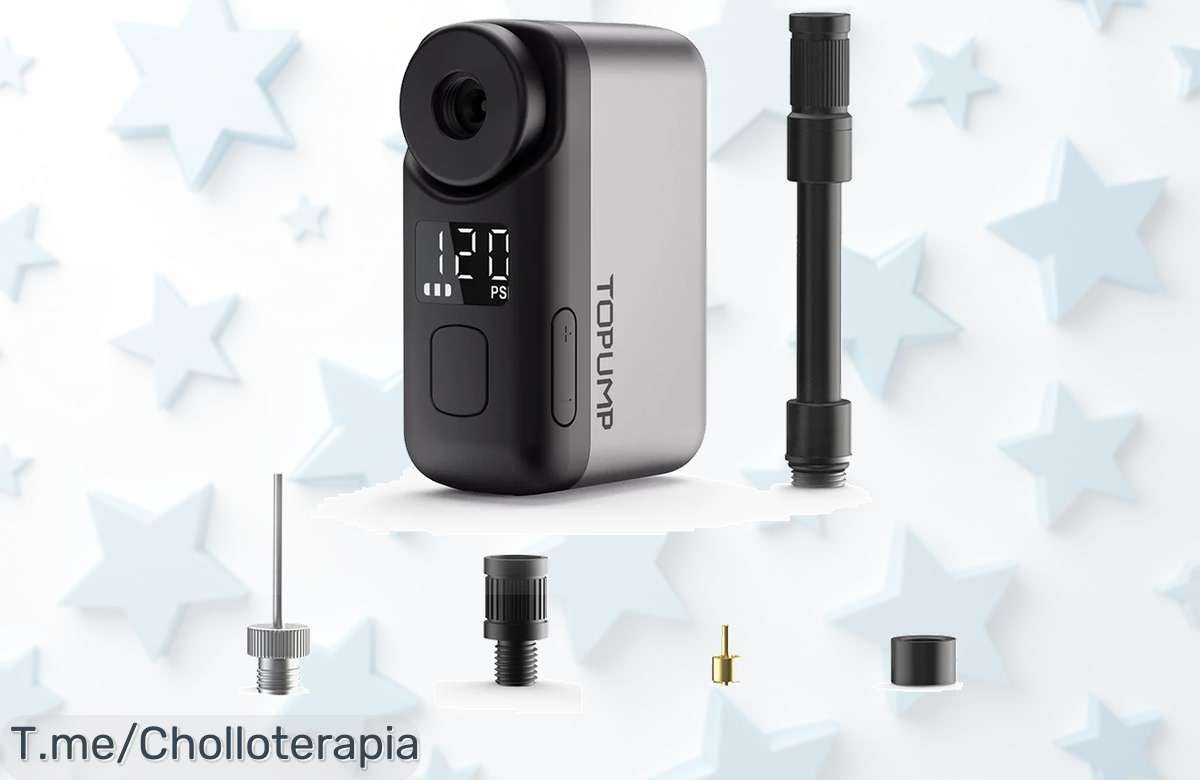 Topump TB2 Pro mini bomba eléctrica inalámbrica con 120 PSI para inflar rápido sin esfuerzo aprovecha este ofertón con descuento brutal y precio de ganga único y limitado