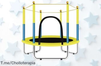 Trampolín portátil 140 cm con espuma anticolisión éxito garantía diversión segura a precio loco aprovecha este ofertón único antes que se agote nunca visto