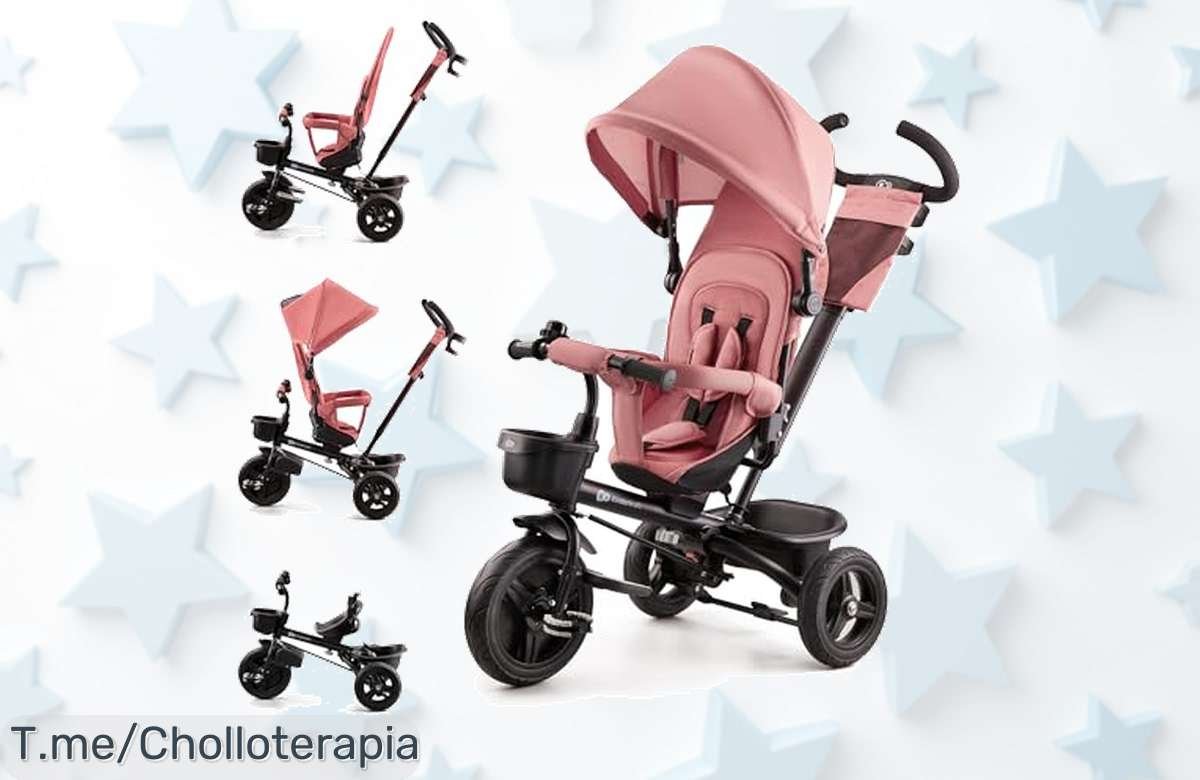 Triciclo kinderkraft aveo seguro y plegable con arnés y freno el super chollo que crece con tu peque aprovecha este ofertón de precio loco por tiempo limitado
