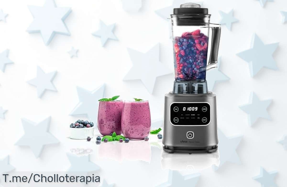 Ufesa Mystiz Topaz la batidora superpotente de 2000W con jarra de 2L y programas automáticos a un precio loco nunca visto corre por este ofertón limitado