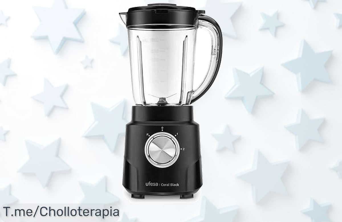 Ufesa coral black potente batidora con cuchillas inox que tritura al instante aprovecha este super chollo a precio de ganga por tiempo limitado compra ya