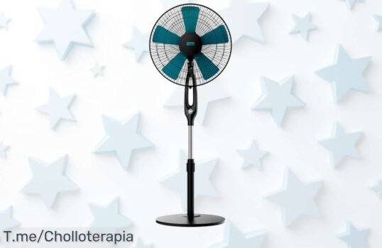 Ventilador Cecotec de pie con mando y pantalla LED potencia increíble temporizador 12h olvídate del calor en un ofertón único precio loco compra ya antes que se acabe
