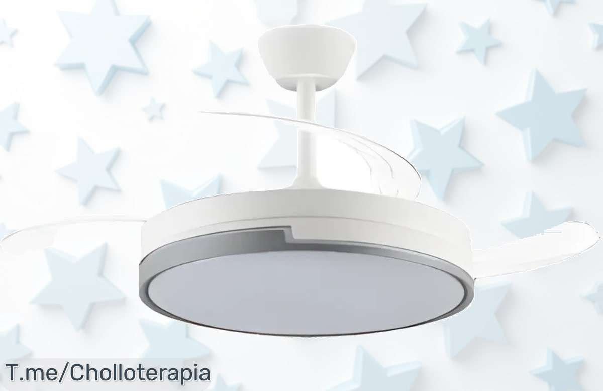 Ventilador de techo Akunadecor con motor ultra silencioso y luz LED regulable ofrece frescura total al mejor precio de ganga aprovecha este ofertón limitado que vuela compra ya