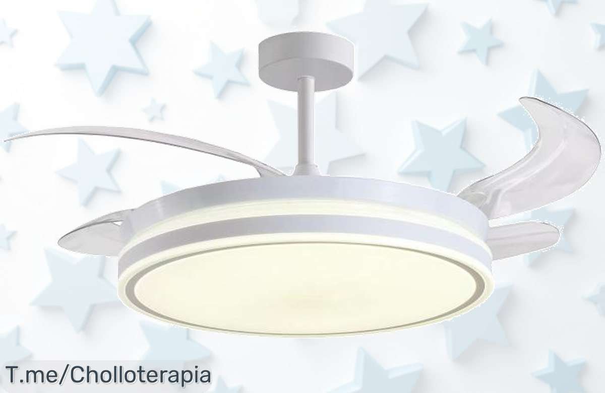 Ventilador de techo Atenas con luz led regulable y motor silencioso dc disfruta de aire fresco con memoria en un ofertón único precio loco corre que vuelan unidades