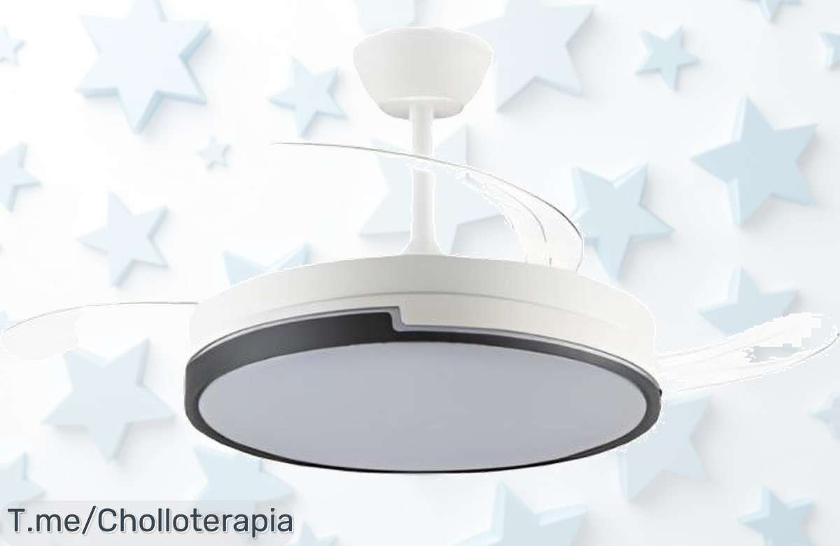 Ventilador de techo ultra silencioso con luz LED potente y control remoto el súper chollo nunca visto que transforma tu hogar ¡aprovecha este descuento brutal ya!