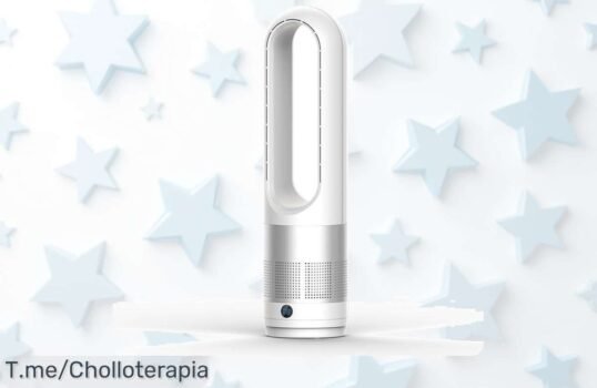 Ventilador sin aspas de torre con control remoto y 8 velocidades para un frescor máximo no dejes escapar este ofertón con descuento brutal precio loco por tiempo limitado actúa ya