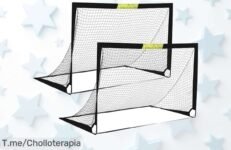 Wayout Sports portaería doble plegable súper resistente montaje fácil y garantía de por vida aprovecha este ofertón con descuento brutal precio loco ¡compra ya antes que acabe!