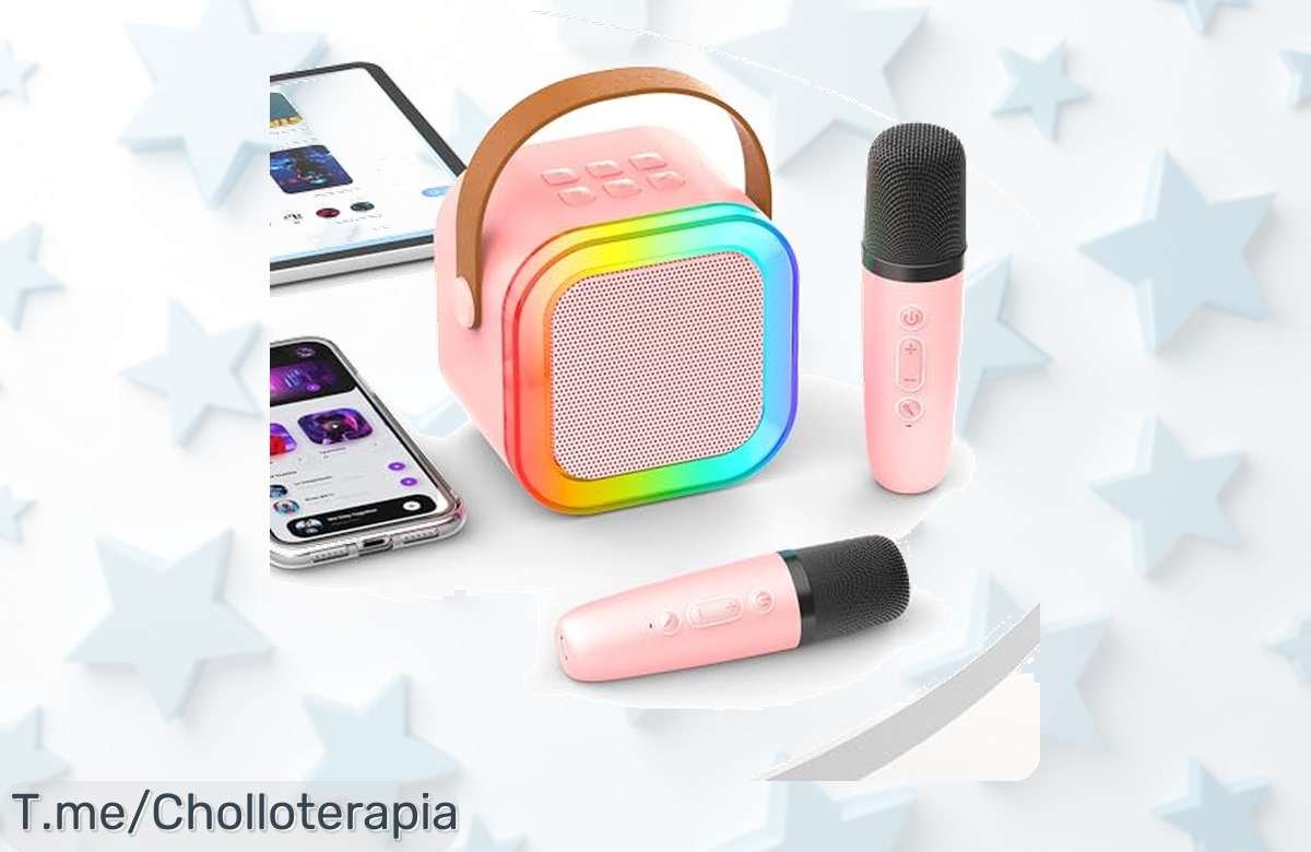 Wowstar karaoke para niños con luces LED y Bluetooth en precio loco nunca visto disfruta un ofertón exclusivo solo hoy aprovecha este descuento brutal ya