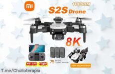 Xiaomi S2S drone 8K con cámara dual y GPS evita obstáculos fáciles vuelo sin escobillas super chollo con descuento brutal oferta limitada ¡compra ya este ofertón!